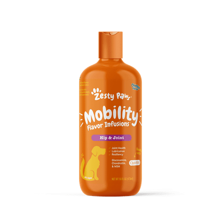 UPC: 0810030590149 | Zesty Paws Mobility Flavor Infusions Food Topper for Dogs  16 fl oz