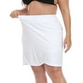 thumbnail image 4 of HDE Womens Plus Size Skort Skirt with Bike Shorts Active Golf Swim Skirt Pockets White 20 Plus, 4 of 6