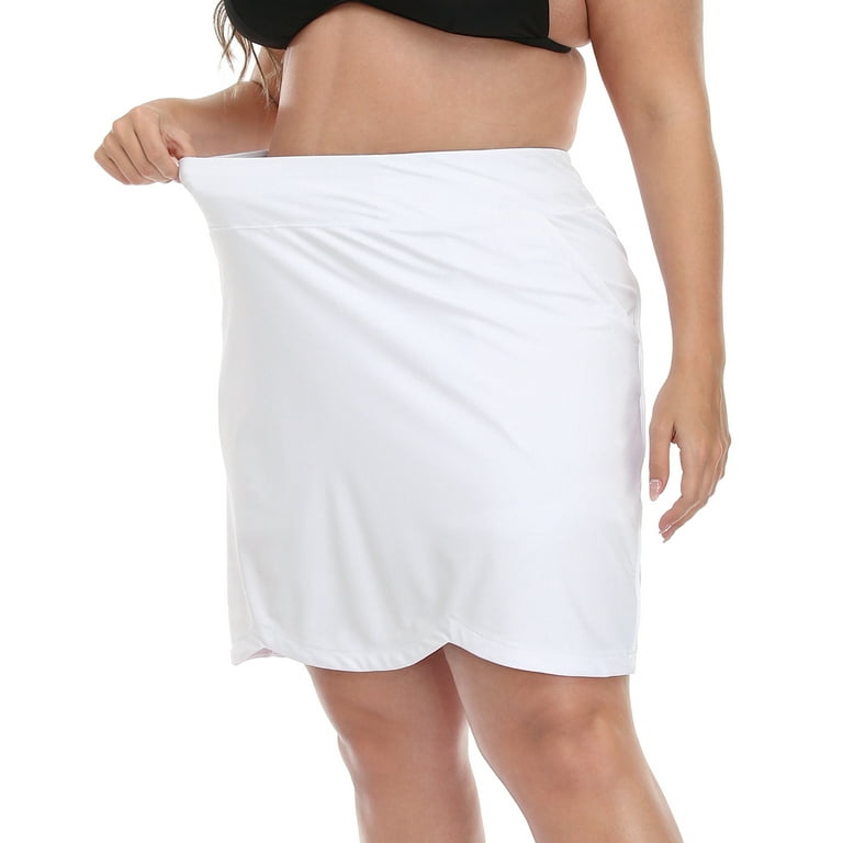 White plus deals size swim skirt