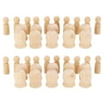 thumbnail image 2 of Muñecas De Clavijas De Madera, Figuras De Madera, Muñecas De Clavijas Decorativas, Personas Para Decoración De Pintura Infantil Y Colgantes De Juguetes Para Niños, Juego De Cergrey Peg People Wooden, 2 of 8