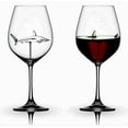 thumbnail image 4 of 1 Pce Verre à Vin Rouge Original Requin Bouteille de Vin Cristal pour Fête Flûtes Verre 21*7.5cm, 4 of 5