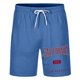 thumbnail image 4 of Pantalones cortos informales ligeros con estampado de letras para hombre, de poliéster, para llevar en verano., 4 of 4