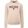 thumbnail image 2 of Men's Levelwear  Khaki Boston Red Sox Mandate Carve Tri-Blend Hoodie, 2 of 3