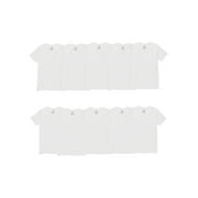 Hanes Men's Super Value Pack White V-Neck Undershirts, 10 Pack