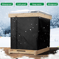 thumbnail image 3 of Beehive Box Wrap for Winter - 600D Oxford Beehive Protective Cover with Thermal Insulation, Cozy Windproof Cold Proof A, 3 of 8