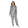 thumbnail image 2 of FORMRS Onesies Pajama for Adults Unisex Hoodie Winter Jumpsuit One Piece Sleepwear, Sizes S-2XL, Cute Llamas Pattern, 2 of 7