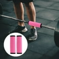 thumbnail image 3 of Clispeed 2Pcs Rosy Polyester Palm Grip Pads Anti Skid Pads for Weight Lifting Barbell Covers, 3 of 8