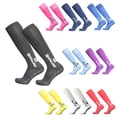 thumbnail image 2 of Tignapoo Long Compression Soccer Socks with Non-Slip Silicone Grip for Enhanced Performance in Sports - Suitable for Football, Running, and More - Available in Multiple Colors, 2 of 6