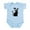 Sky Blue, variant on - Black Cat With Witch Hat - Baby Light Bodysuit, Size Newborn - 24 Months