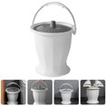 thumbnail image 2 of Household Spittoon Toilet Portable Toilet Plastic Pee Pot Plastic Chamber Pot Handheld Small Spittoon, 2 of 6