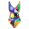 thumbnail image 7 of Midsumdr Tankini Swimsuits for Women 2025 New Fashion Summer Halter Sleeveless Split Swimsuits Floral Printed Two Piece Set Bathing Suit with Long Skirts, 7 of 7