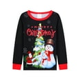 thumbnail image 4 of WIBACKER 1-12Years Toddler Boys Christmas Pajamas Set Toddler Girls Long Sleeve Tops and Pants 2 Piece Pjs Snowman Sleepwear, 4 of 12