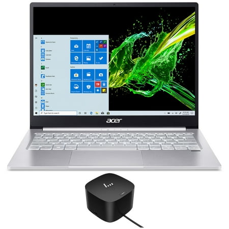 Acer Swift 3 SF313 Home/Business Laptop (Intel i5-1035G4 4-Core  13.5in 60Hz QHD(2256x1504)  Intel Iris Plus  8GB RAM  1TB PCIe SSD  Backlit KB  Win 10 Home) with 120W G4 Dock