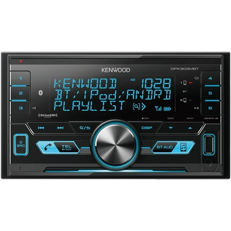 KENWOOD DPX303MBT Double-DIN In-Dash Digital Media Receiver with Bluetooth & SiriusXM