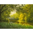 thumbnail image 2 of Adamov, Alexey 14x12 White Modern Wood Framed Museum Art Print Titled - Spring Landscape V, 2 of 4