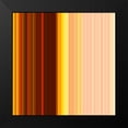thumbnail image 2 of Grayscale 20x20 Black Modern Framed Museum Art Print Titled - Pinstripes XXIII, 2 of 5