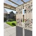 thumbnail image 3 of nqOlkjepod Outdoor Curtains for Patio Waterproof, Farmhouse Retro Outdoor Privacy Panels Grommet, Cartoon Funny Cook Theme Love Plaid Blackout Outside Curtains for Porch/Cabana 54"x95", 2 Panels, 3 of 8