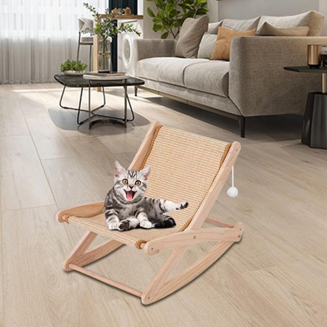 Hamaca para gatos, cama para mascotas, cuna para gatos, sillón para conejos, animales pequeños, gatos de interior Estilo A Yinane Cama salón para gatos