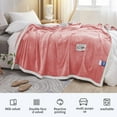 thumbnail image 5 of Mecorevxz Super Soft Fleece Blanket Queen Size - Flannel Queen Blanket - Lightweight for Couch Bed Chair - Thin,Warm and Breathable - All Season Cozy Fuzzy,Pink, 5 of 9