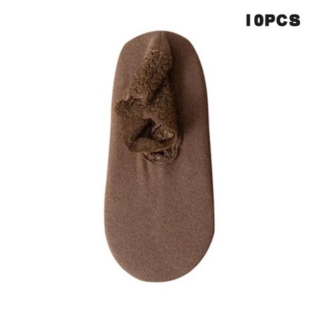

Woman Velvet Floor Socks Warmer and Fashionable Suitable for Sports Shoes Boots Coffee 10pcs