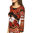 thumbnail image 7 of Women's Revolution Printed Bell Sleeve Dress, 7 of 7