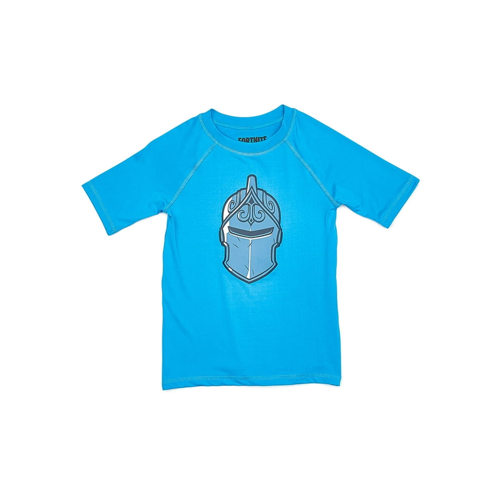 Fortnite Fortnite Boys Helmet & Bars Rash Guard Swim Shirt, Sizes 8