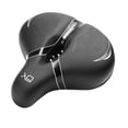 thumbnail image 3 of Asiento de bicicleta cómodo, cojín para sillín de bicicleta, ejercicio Universal para mujeres y hombres, transpirable, impermeable, para ciclismo al , Argenta negra, 3 of 8