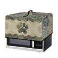 thumbnail image 7 of TSOVTHRID Boho Mandala Paw Print Microwave Oven Dust Cover with Handle Stain-Resistant Universal Toaster Oven Cover Oil-Proof Small Appliance Dust Covers, 18.25"W x 14.5"D x 11"H, S, 7 of 7