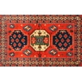 thumbnail image 1 of Ahgly Company Indoor Rectangle Traditional Sienna Brown Persian Area Rugs, 2' x 5', 1 of 6