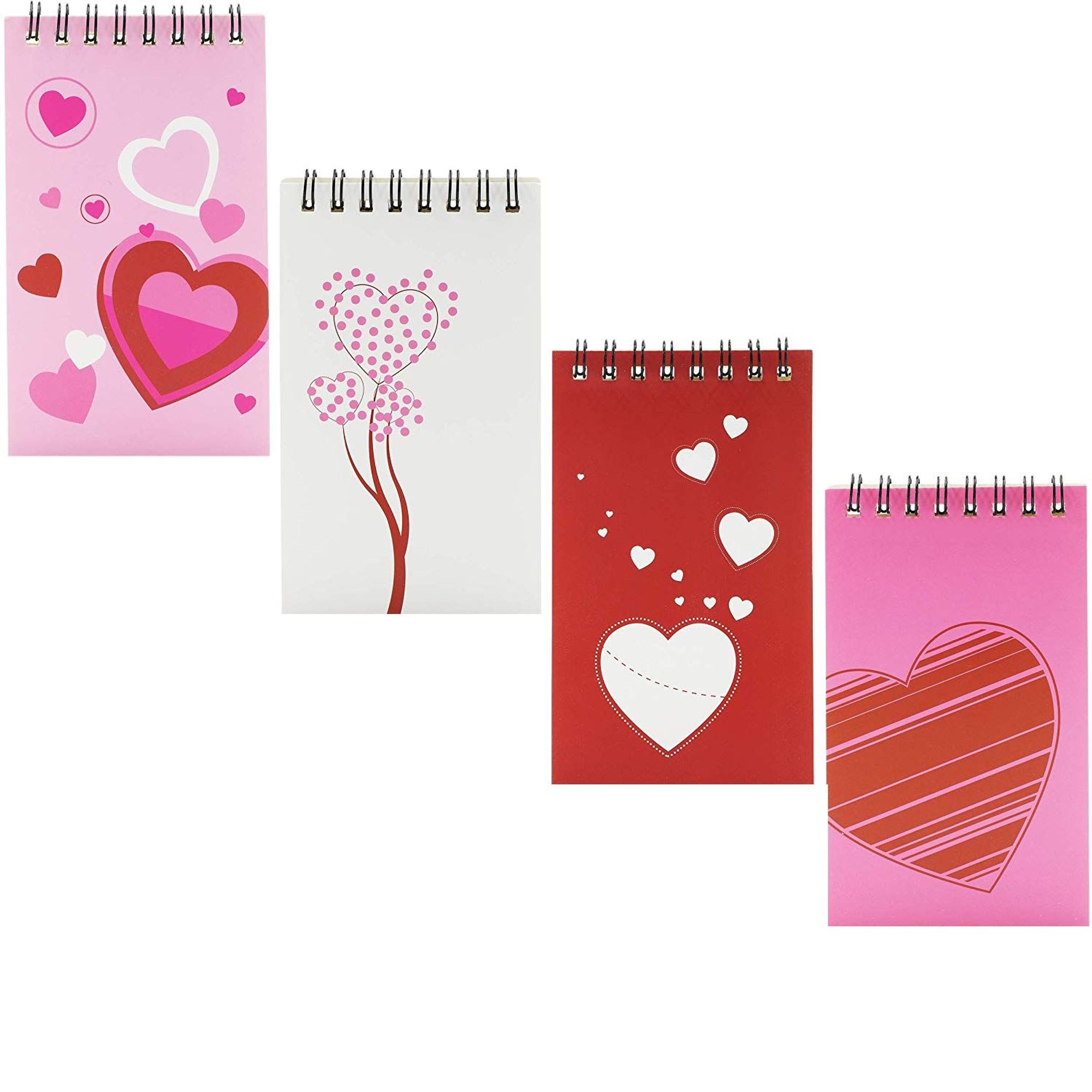 24 Pack Valentine's Day Notepads Notebooks Memo Pad Books Lined Paper