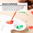 thumbnail image 2 of BAZIC Paint Palette 10 Mixing Oval Tray w/ Thumb Hole, 2-Pack, 2 of 7