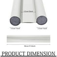 thumbnail image 2 of 2Pcs Double Door Draft Stopper, Draft Stopper for Bottom of Door Soundproof, Windproof, Dustproof, Block Light, Insect Resistant, Under Door Noise Blocker 37 Inch, 2 of 14