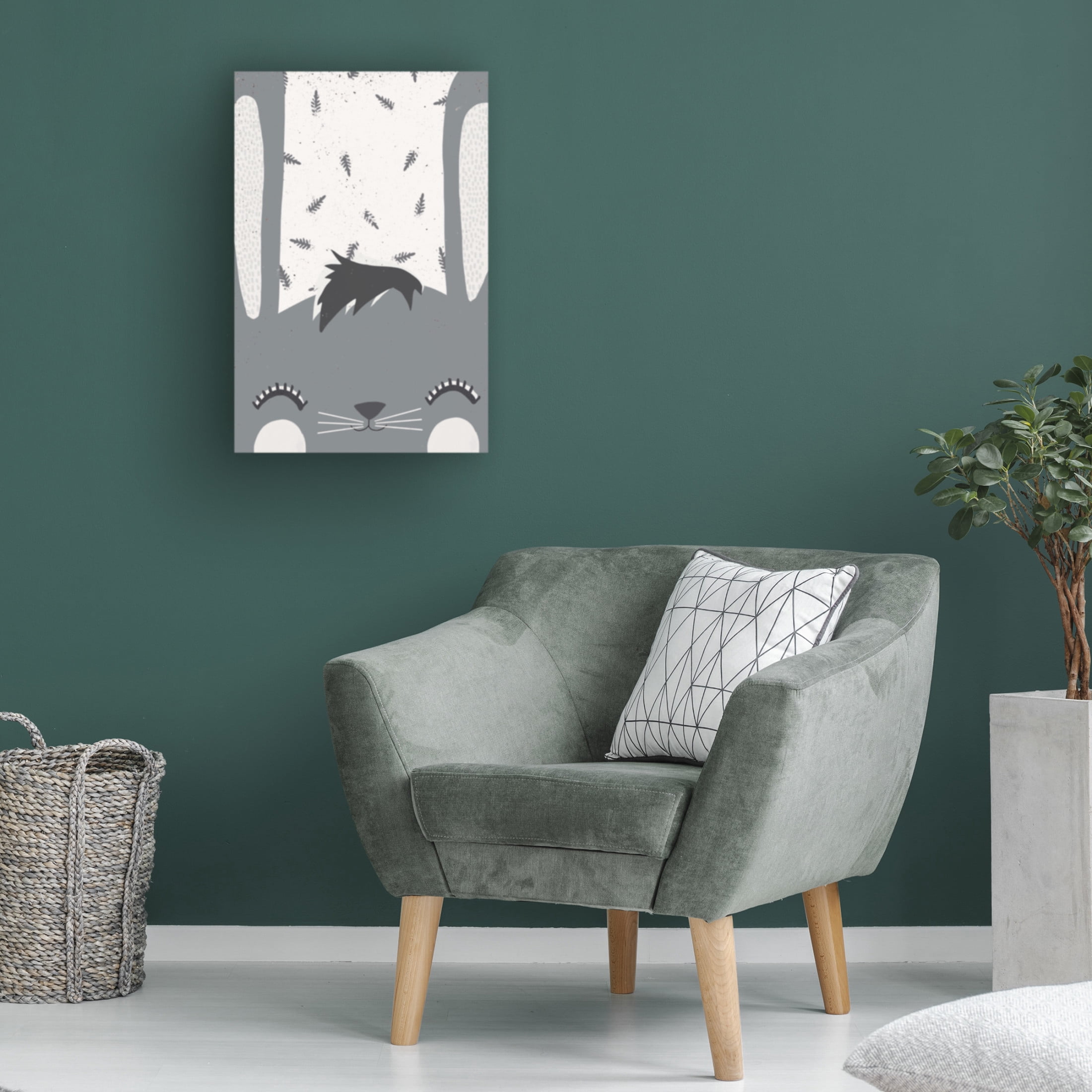 Canvas Wall Art - Treechild 'Little Bunny' Wall Art for Living Room, Bedroom, or Office D?cor by Trademark Fine Art - 22 x 32 Inches