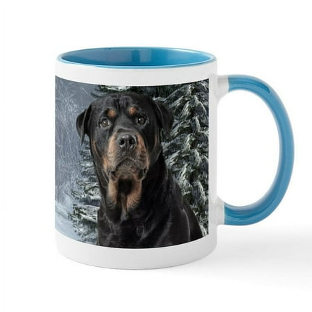 

CafePress - Winter Rottweiler Mug - 11 oz Ceramic Mug - Novelty Coffee Tea Cup