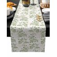 thumbnail image 2 of Sage Green Botanical Cotton Linen Small Table Runner 13 x 60 inch Vintage Nature Flower Non-slip Rectangular Dining Table Decor for Wedding Party Holiday Dinner, 2 of 8