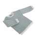 thumbnail image 4 of Ropa para muñecas de juguete, suéter a rayas, cárdigan de manga larga para juguetes BJD 1/3 Verde, 4 of 8