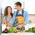 thumbnail image 6 of Surfer Dinosaur and Sun 5 Pcs Kitchen Set Heat Resistant Oven Mitts and Non-Slip Pot Holders with Adjustable Cooking Apron, 6 of 6