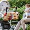 thumbnail image 6 of DIXRUYEE Stroller Organizer Purrfectly Happy Printed, 6 of 7