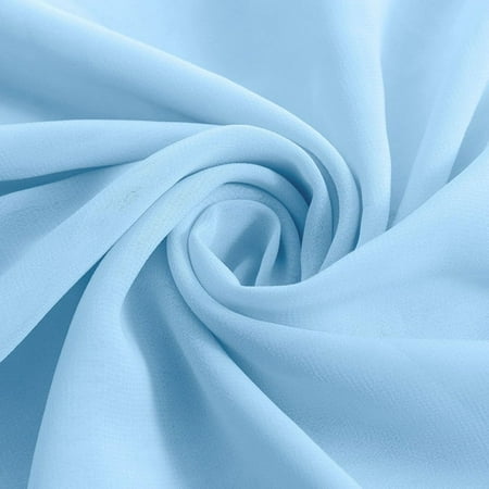 

Nest & Nook 10ft Chiffon Table Runner 29x120 Inches Dusty Blue Table Runner For Wedding Baby Girl Bridal Shower Decorations