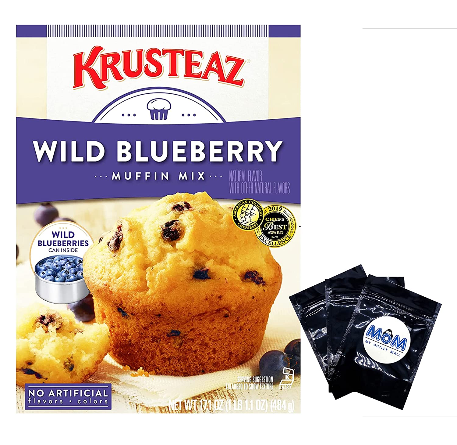 Blueberry Muffin Mix Bundle (Two Boxes) 17.1 oz Krusteaz Blueberry