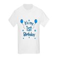 thumbnail image 1 of CafePress - 1Stbdayblue T Shirt - Kids Light T-Shirt, 1 of 1