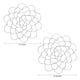 thumbnail image 2 of Tapa de rana organizadora de flores de acero inoxidable Uxcell de 5 y 6 pulgadas con 4 clips, tono plateado, paquete de 2, 2 of 5