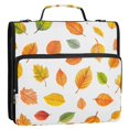 thumbnail image 5 of FORMRS Zipper Binder with Shoulder Strap 2-inch Ring 500 Sheet Capacity File Bag, Yellow Leaves, 5 of 5