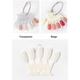 thumbnail image 2 of 10-Piece Plastic False Nail Tips Set: Beige/Transparent Options, Natural Length & Thickness, Ring Design for Easy Storage – Ideal for Nail Art Practice, Polish Display, Professional Salons & Home Use, 2 of 7