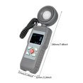 thumbnail image 3 of Illuminometer,Meter Handheld Temperature To 200 Color Lcd Screen Handheld Temperature Lux Luxmeter With 000 Lux Luxmeter Lcd Screen Rotatable Meter Meter To 200 000 200 000 Lux With Color Lcd, 3 of 7