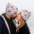 thumbnail image 5 of Pofeuu Cute Cupcake Print Beanie Hat for Men Women Knit Winter Hat Warm Cuffed Skull Beanie Slouchy Soft Unisex, 5 of 6