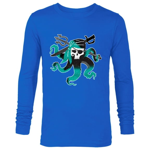 Disney Descendants 2 Uma Pirate Octopus - Long Sleeve T-Shirt for Men -Customized-Royal