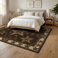 thumbnail image 3 of ODIKA Border Southwestern Aztec Motif Frame Spotted Cabin Distressed Refined Foldable Easy Care for Queen Size Bedroom, Under Bed, Master Suite, 3 of 7