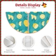 thumbnail image 3 of Bingfone Christmas Tree Skirt Mat Christmas Decoration Interior 36" -Lemon Blue, 3 of 6