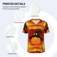 thumbnail image 4 of Balery Halloween Pumpkin Baseball Jersey for Men Casual Button Down Shirts Short Sleeve Active Team Sports Uniform-4X-Large, 4 of 9